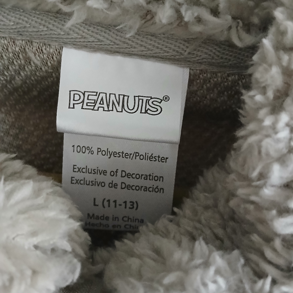 Peanuts Snoopy Gray Zip Fleece - Picture 6 of 7